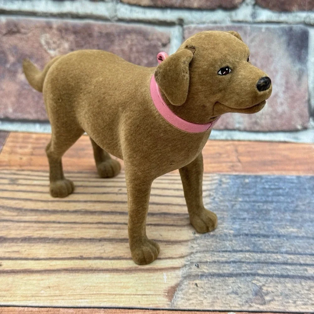 Barbie Dog Tanner Eats Poops Lab Retriever Tail Ears Move 2006 Mattel Flocked